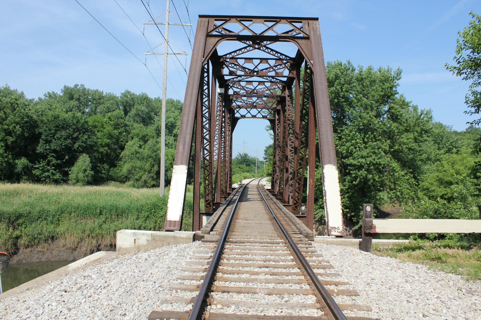 Looking west